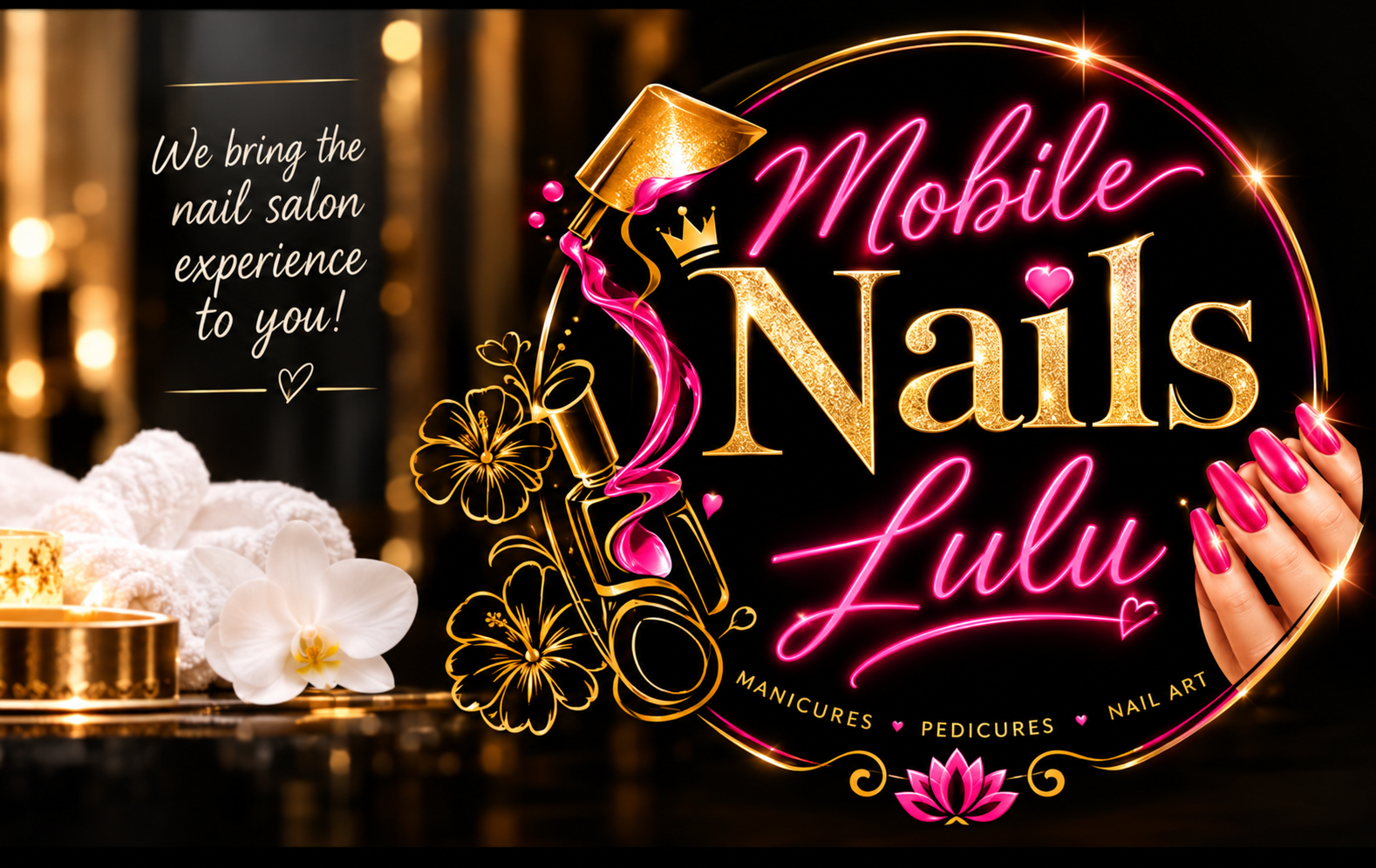 We bring the nail salon experience to you — Mobile Nails by Lulu